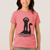 Bigfoot Loch Ness Monster Tri-Blend Shirt (Voorkant)