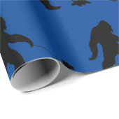 Bigfoot loopt zijn Scotty tegen het lopen Cadeaupapier (Rol Hoek)