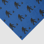 Bigfoot loopt zijn Scotty tegen het lopen  Tissuepapier (Detail)