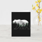 Bigfoot Love Heart Hands Bear Silhouette Valentine Kaart (Gele Bloem)