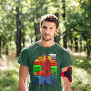 Bigfoot Lumberjack met AX Sasquatch Pset T-shirt