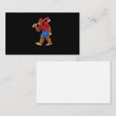 Bigfoot Lumberjack T shirt Sasquatch Carpenter Man Visitekaartje (Voorkant / Achterkant)