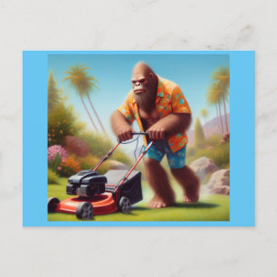 Bigfoot maaien briefkaart