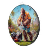 Bigfoot maaien dartbord (Voorkant Rechts)