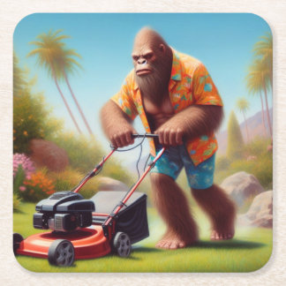 Bigfoot maaien kartonnen onderzetters