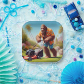Bigfoot maaien papieren bordje (Feest)