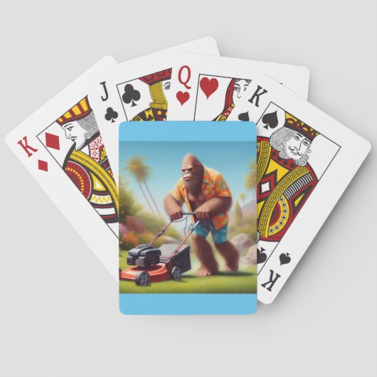 Bigfoot maaien pokerkaarten (Achterkant)