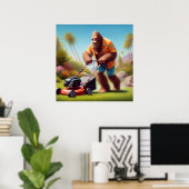 Bigfoot maaien poster (Thuiskantoor)