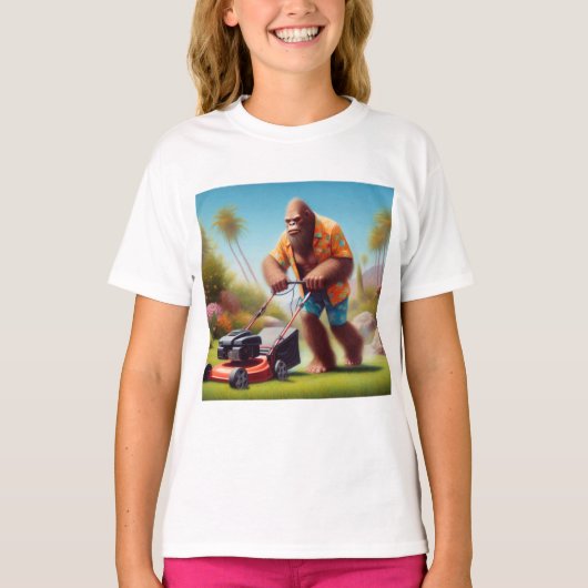 Bigfoot maaien t-shirt (Voorkant)
