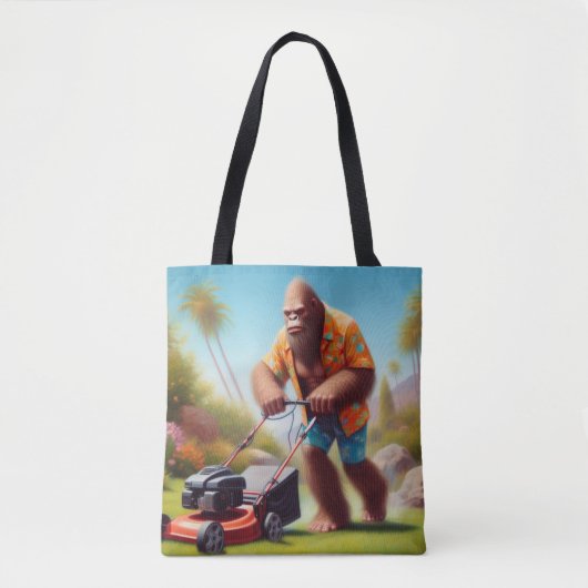 Bigfoot maaien tote bag (Voorkant)