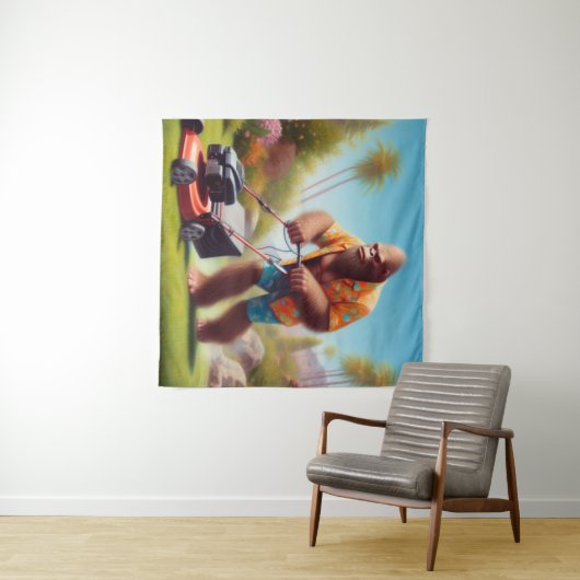 Bigfoot maaien wandkleed (In Situ (horizontaal))