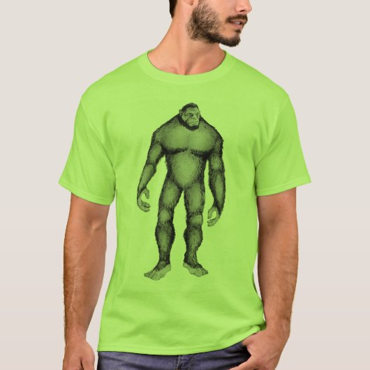 Bigfoot Mannen T Shirt (Voorkant)