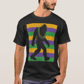 Bigfoot Mardi Gras Sasquatch Funny Mannen Kinder G T-shirt (Voorkant)