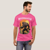 Bigfoot Massquatch Funny Sasquatch Workout Gym Wei T-shirt (Voorkant volledig)