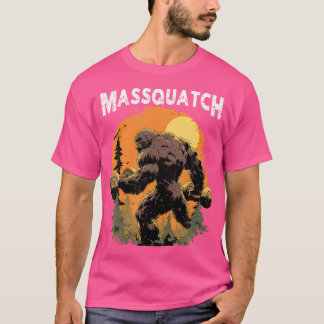 Bigfoot Massquatch Funny Sasquatch Workout Gym Wei T-shirt
