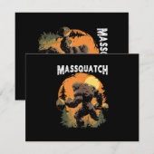 Bigfoot Massquatch Grappig  Kaart (Voorkant / Achterkant)