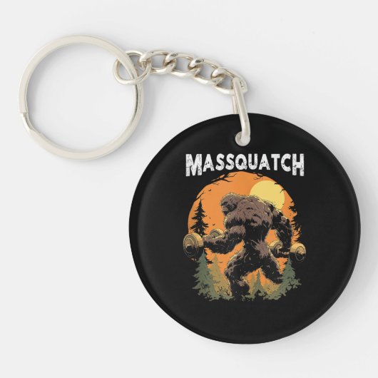 Bigfoot Massquatch Grappig Sleutelhanger (Voorkant)