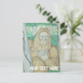 Bigfoot meme parodie briefkaart (Staand voorkant)