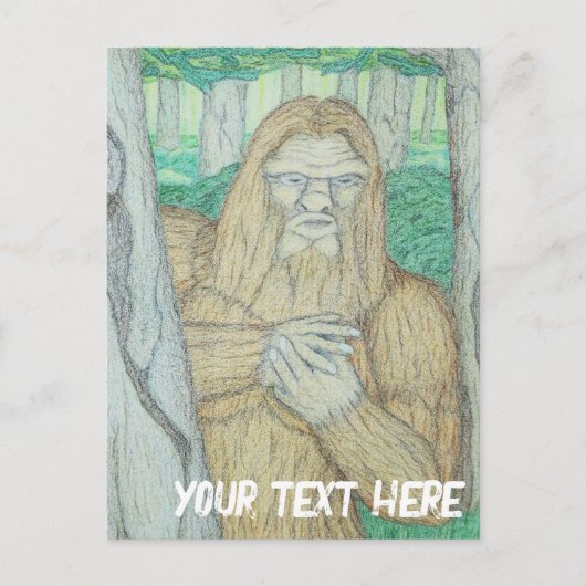 Bigfoot meme parodie briefkaart (Voorkant)
