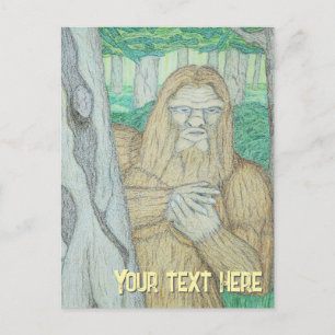 Bigfoot meme parodie briefkaart
