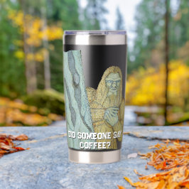 Bigfoot meme parodie geïsoleerde drinkbeker