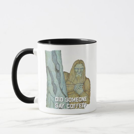 Bigfoot meme parodie mok (Links)