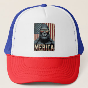 Bigfoot Merica 4 juli patriottisch Trucker Pet