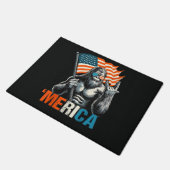Bigfoot Merica Rock American Flag Deurmat (Schuin)