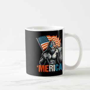 Bigfoot Merica Rock Amerikaanse vlag Patriottische Koffiemok