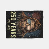 Bigfoot merica vuurwerk 4 juli 250 fleece deken (Voorkant (Horizontaal))