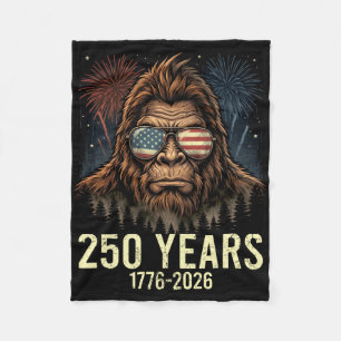 Bigfoot merica vuurwerk 4 juli 250 fleece deken