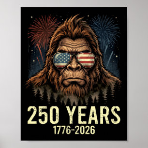 Bigfoot merica vuurwerk 4 juli 250 poster
