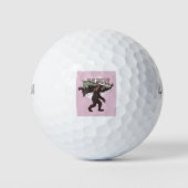 Bigfoot Merry Kerstmis Golfballen (Voorkant)