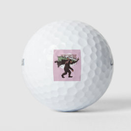 Bigfoot Merry Kerstmis Golfballen