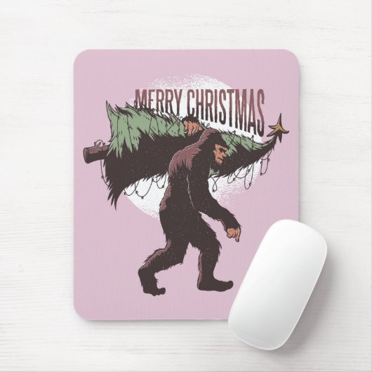 Bigfoot Merry Kerstmis Muismat (Met muis)