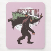 Bigfoot Merry Kerstmis Muismat (Voorkant)