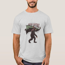 Bigfoot Merry Kerstmis T-shirt