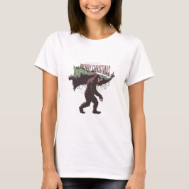 Bigfoot Merry Kerstmis T-shirt