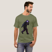 Bigfoot met camera - Funny Photography Selfie T-S T-shirt (Voorkant volledig)