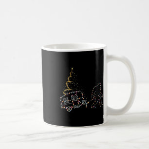Bigfoot met Camping Auto Licht Kerstmis Koffiemok