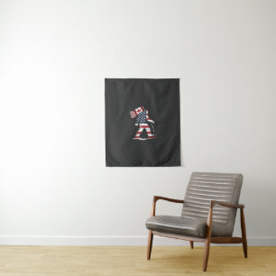Bigfoot met Canadese vlag 51e staat Trump Wandkleed