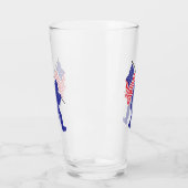 Bigfoot met de Amerikaanse vlag Glas (Links)