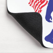 Bigfoot met de Amerikaanse vlag Muismat (Hoek)