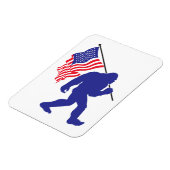Bigfoot met een Amerikaanse vlag Magneet (Linkerzijde)