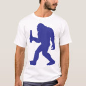 Bigfoot met een bier t-shirt (Voorkant)