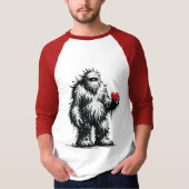 Bigfoot met een Hart T-shirt (Voorkant)