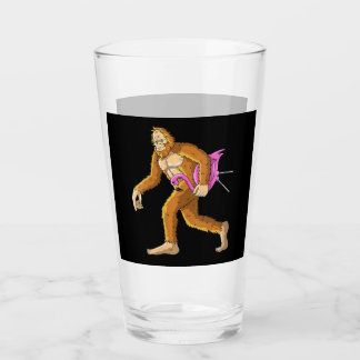 Bigfoot met Flamingo Animal Costuft Glas