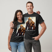 Bigfoot met rode ogen t-shirt (Unisex)