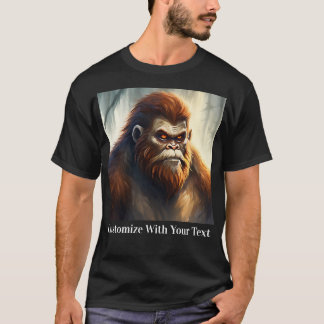 Bigfoot met rode ogen t-shirt