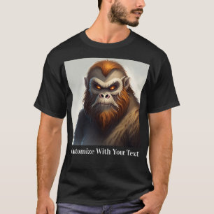 Bigfoot met rode ogen t-shirt